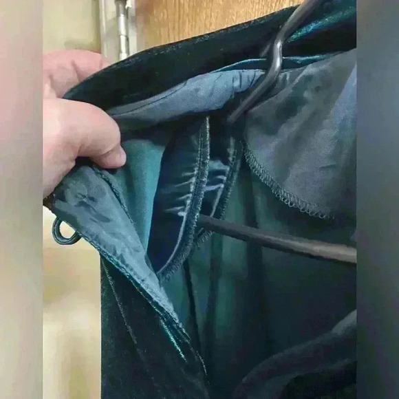 Vintage JBS LTD Jacket Womens Velvet Velour Emerald Green Size 14P Super Soft - Picture 9 of 9